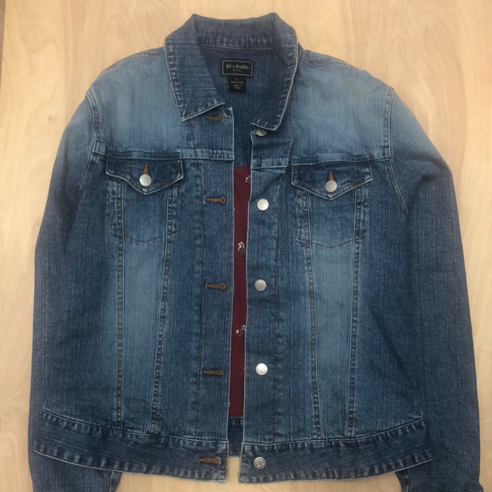 Bit & Bridle Large Women’s Lined Denim Jacket